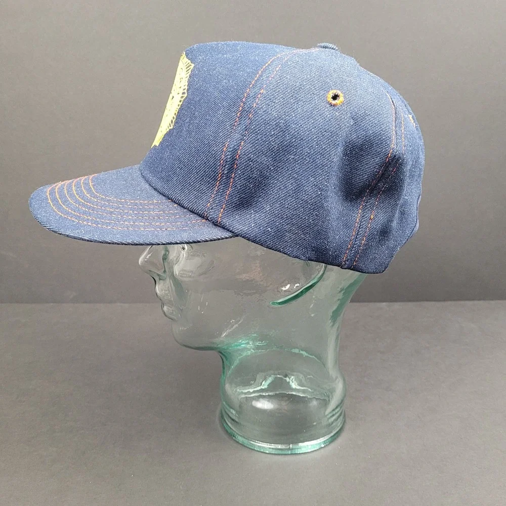 Vintage 1980s American Legion Denim Wash Snapback Hat